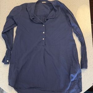 100% cotton  Blue Tunic/Coverup